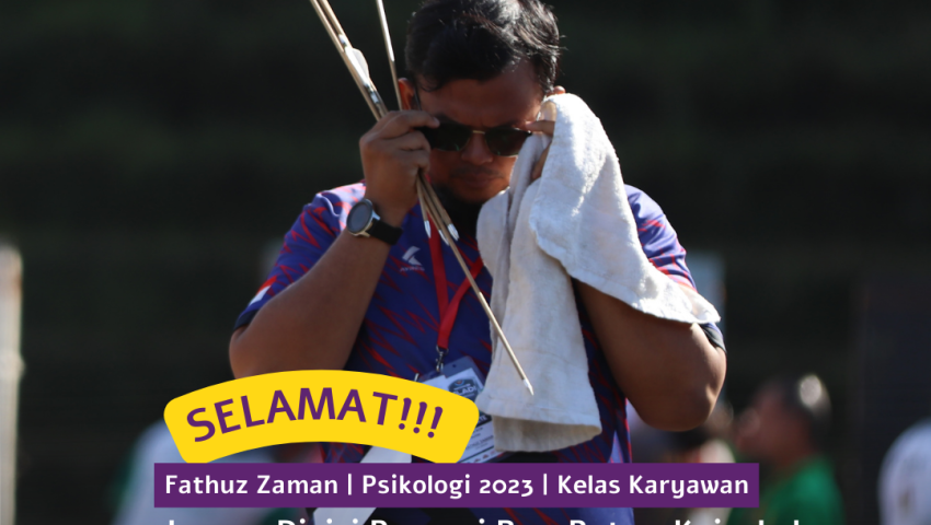 Fathuz Zaman, Mahasiswa Kelas Karyawan Psikologi UMBY Raih Juara 1 pada Kejurkab Panahan Senior Kabupaten Bantul tahun 2025