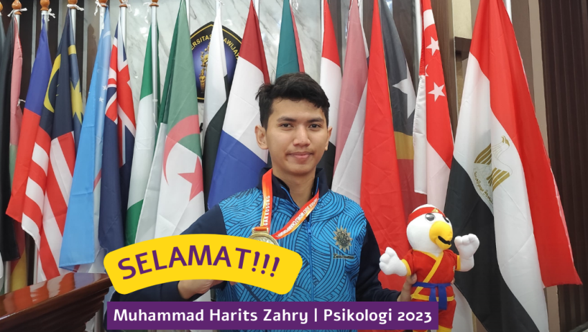 Muhammad Harits Zahry, Mahasiswa Psikologi UMBY Raih Medali Emas Kategori Seni Ganda Putra Tangan Kosong di Ajang Kejuaraan Tapak Suci World Championship 2