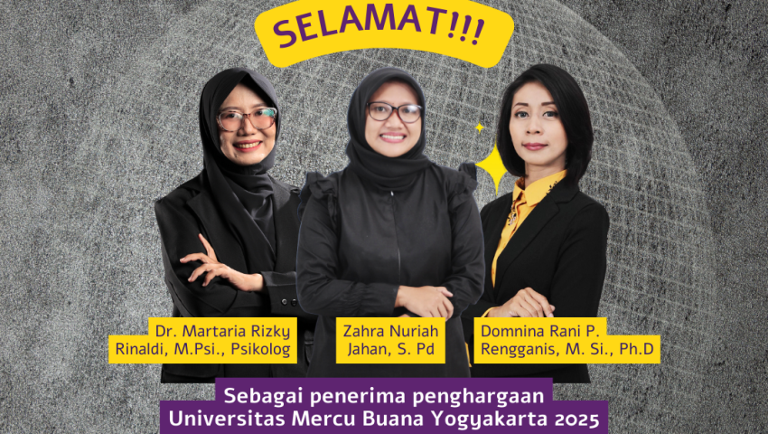 Fakultas Psikologi UMBY menerima penghargaan akhir tahun dari UMBY