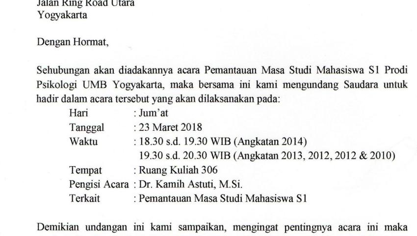 Psikologi S1 Kampus III : Pemantauan Masa Studi Mahasiswa Angkatan 2010 s.d. 2014