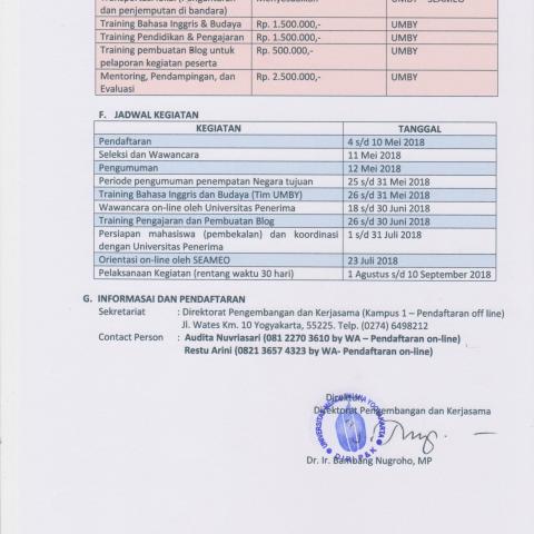 KKN INTERNATIONAL UMBY 2018 - SEAMEO