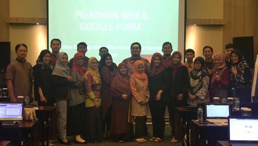 Pelatihan Pengelolaan Website, Google Forms & E-Learning untuk Tenaga Kependidikan Fakultas Psikologi UMB Yogyakarta