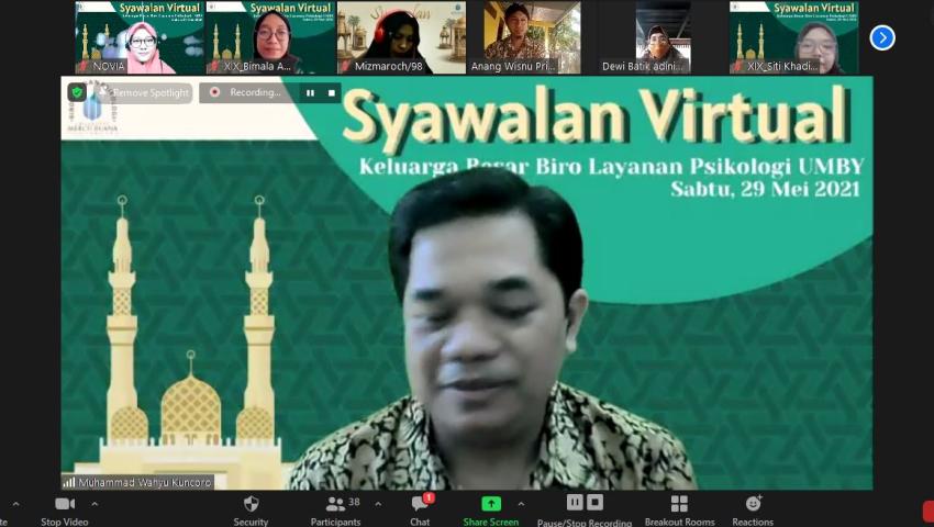 Syawalan Virtual Keluarga Besar Biro Layanan Psikologi UMBY