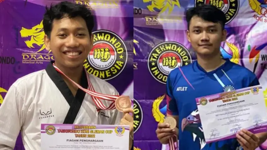 UKM Taekwondo UMBY Raih 2 Medali Di KONI CUP Sleman 2022