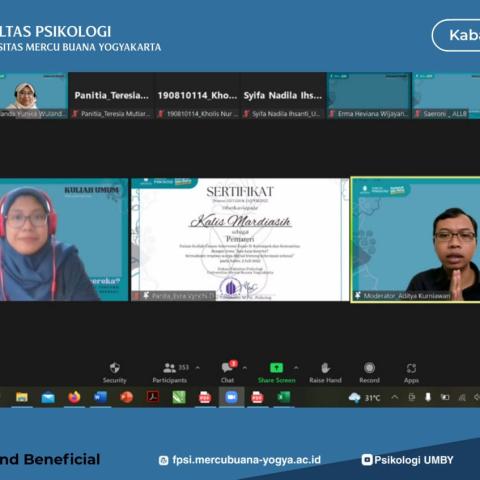 Fakultas Psikologi UMBY Selenggarakan Kuliah Umum ID II