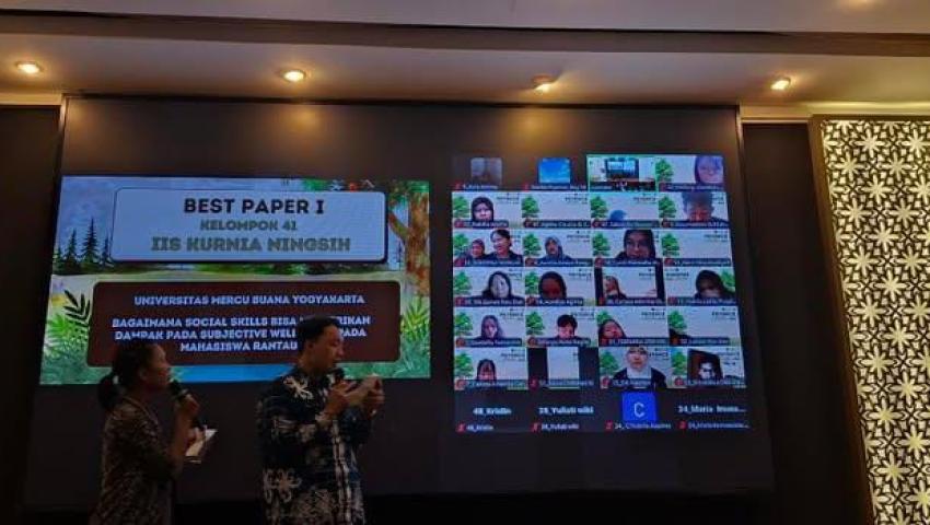 Mahasiswa Angkatan 2022 Fakultas Psikologi UMBY Raih Best Paper 1
